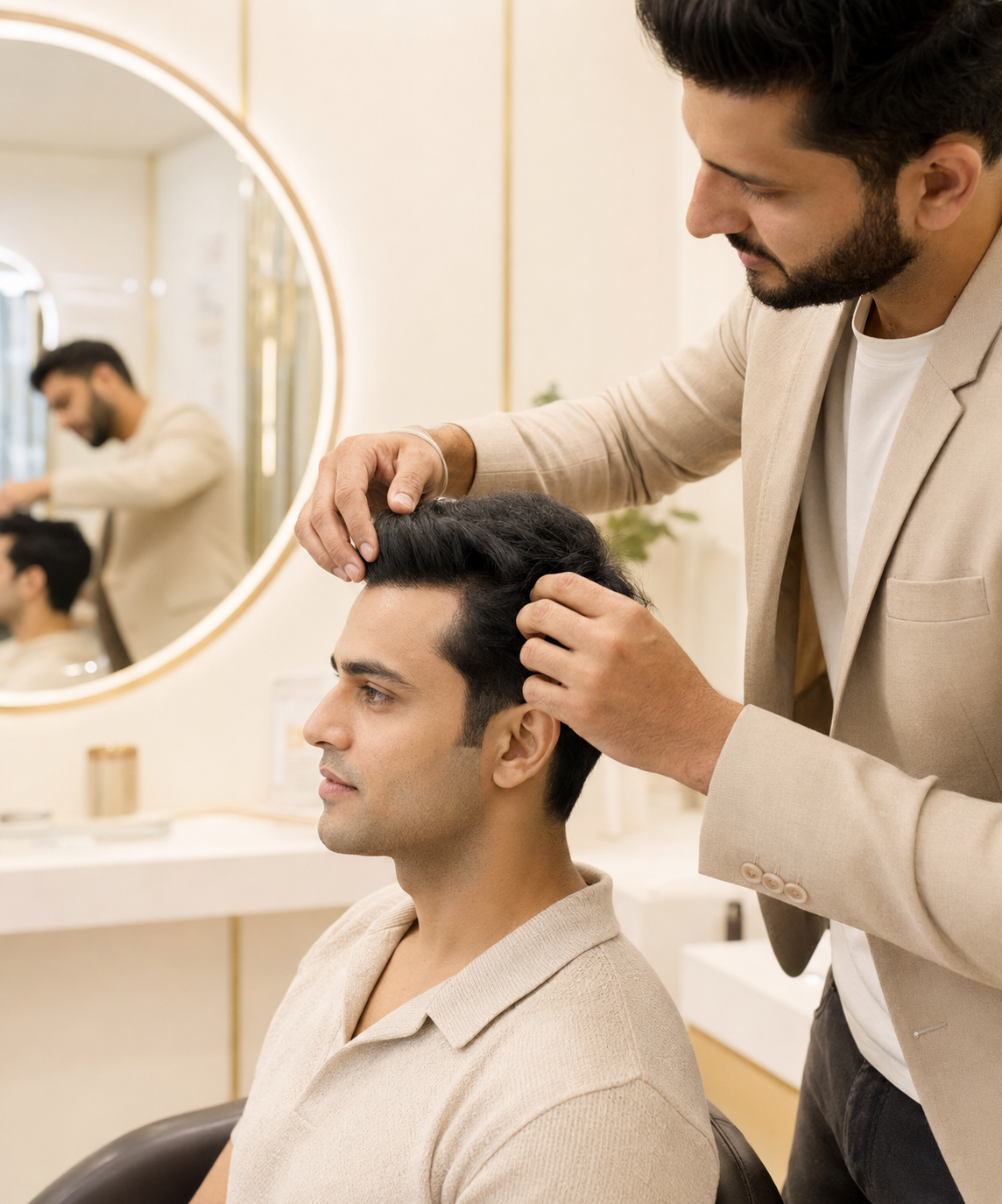 Sahoos Hair Studio hair replacement consultation
