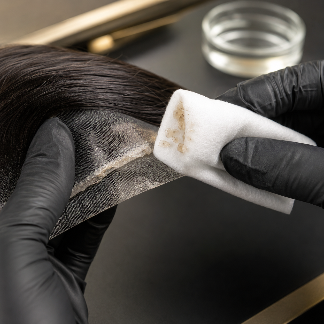 Natural looking hair system detail